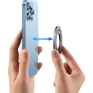 Wholesale Baseus Halo magnetic ring holder silver phone stand - BSU3510 - {ean13} - Hurt