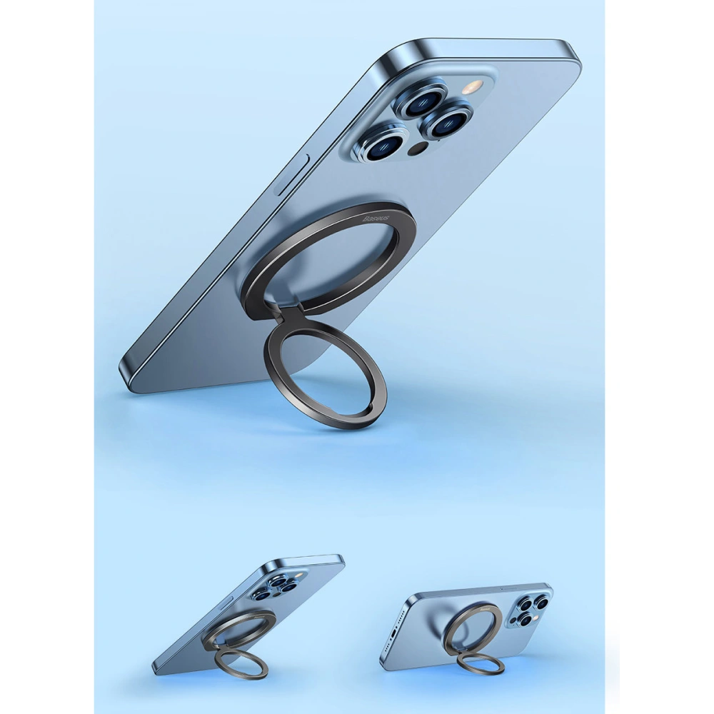 Wholesale Baseus Halo magnetic ring holder silver phone stand - BSU3510 - {ean13} - Hurt