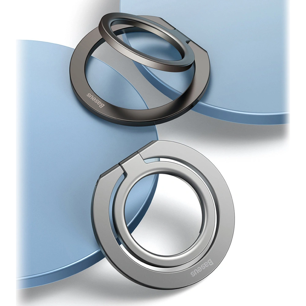 Wholesale Baseus Halo magnetic ring holder silver phone stand - BSU3510 - {ean13} - Hurt
