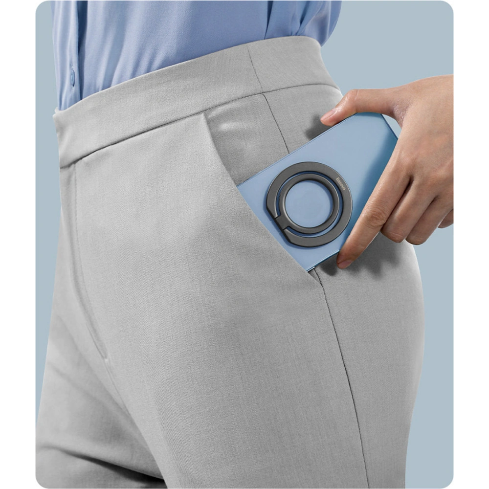 Wholesale Baseus Halo magnetic ring holder silver phone stand - BSU3510 - {ean13} - Hurt