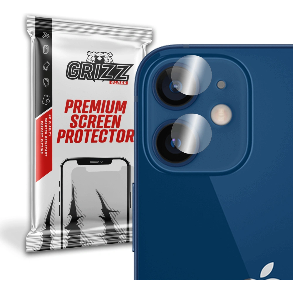 Hurtownia GSM - Sklo na aparát GrizzGlass HybridGlass Camera pro Apple iPhone 12 mini - GRZ806 - {ean13} - Hurt