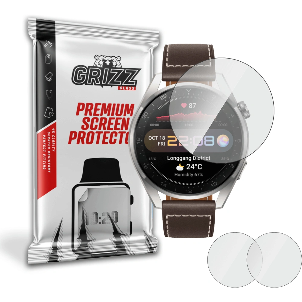 Hurtownia GSM - Hybidní sklo GrizzGlass HybridGlass pro Huawei Watch 3 Pro - GRZ886 - {ean13} - Hurt