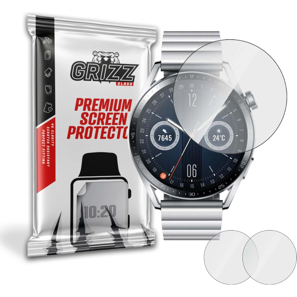 Hurtownia GSM - Hybidní sklo GrizzGlass HybridGlass pro Huawei Watch GT 3 46 mm - GRZ963 - {ean13} - Hurt