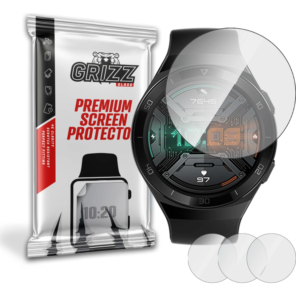 Hurtownia GSM - Folia hydrożelowa GrizzGlass Hydrofilm do Huawei Watch GT 2e 46mm - GRZ1117 - {ean13} - Hurt