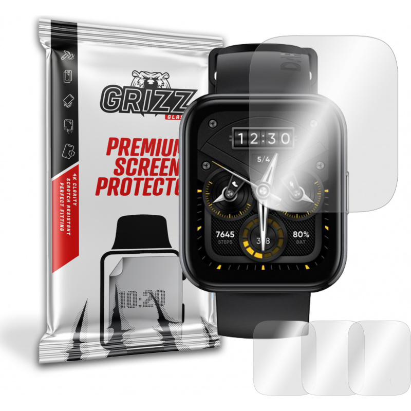 GrizzGlass Distributor - 5904063508624 - GRZ1128 - Grizz hydrogel screen protector Realme Watch 2 Pro - B2B homescreen