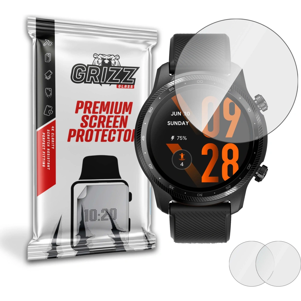 Hurtownia GSM - Szkło hybrydowe GrizzGlass HybridGlass do TicWatch 3 Pro Ultra - GRZ1490 - {ean13} - Hurt