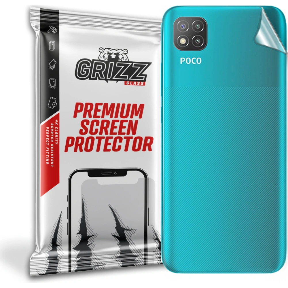 Hurtownia GSM - Folie GrizzGlass SatinSkin spate pentru Xiaomi POCO C3 - GRZ2024 - {ean13} - Hurt