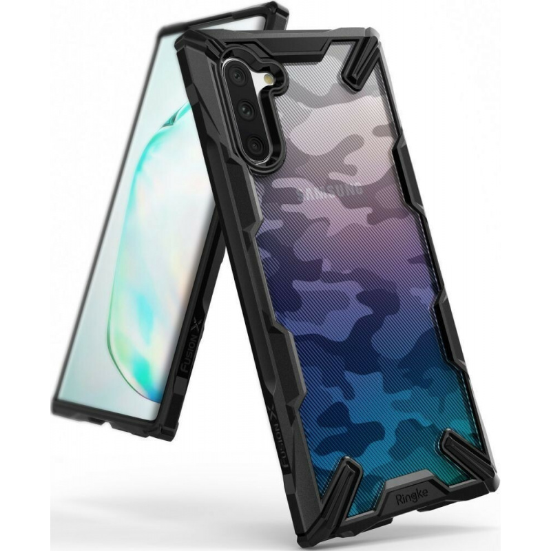 Ringke Fusion-X Design Samsung Galaxy Note 10 Camo (Moro) Black