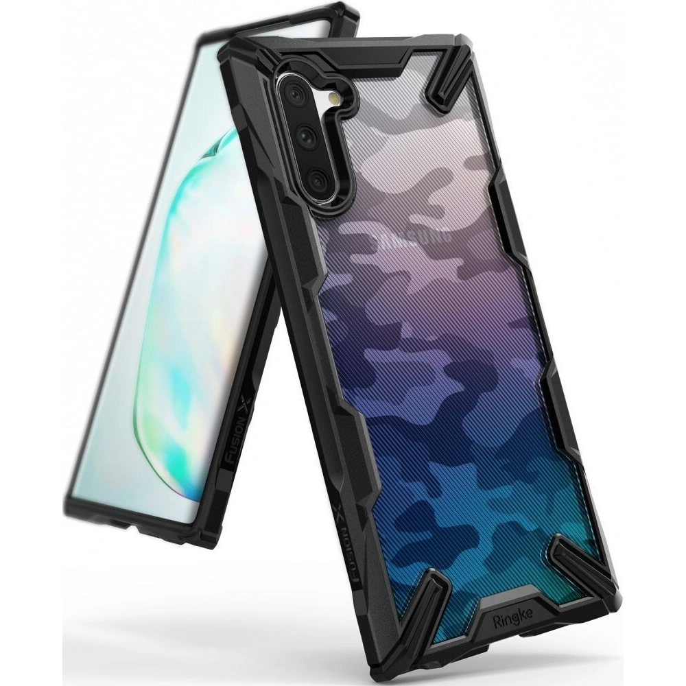 Hurtownia GSM - Etui Ringke Fusion-X Design Samsung Galaxy Note 10 Camo (Moro) černé - RGK941MOB - {ean13} - Hurt