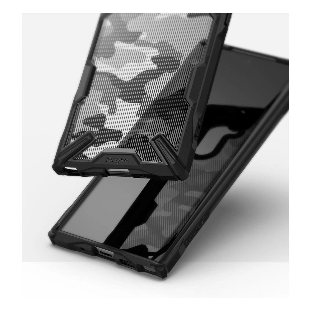 Wholesale Ringke Fusion-X Design Samsung Galaxy Note 10 Camo (Moro) Black - RGK941MOB - {ean13} - Hurt