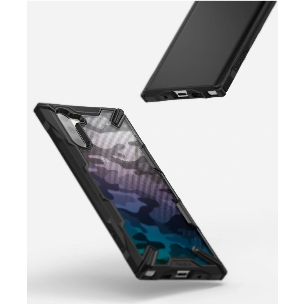 Hurtownia GSM - Etui Ringke Fusion-X Design Samsung Galaxy Note 10 Camo (Moro) černé - RGK941MOB - {ean13} - Hurt