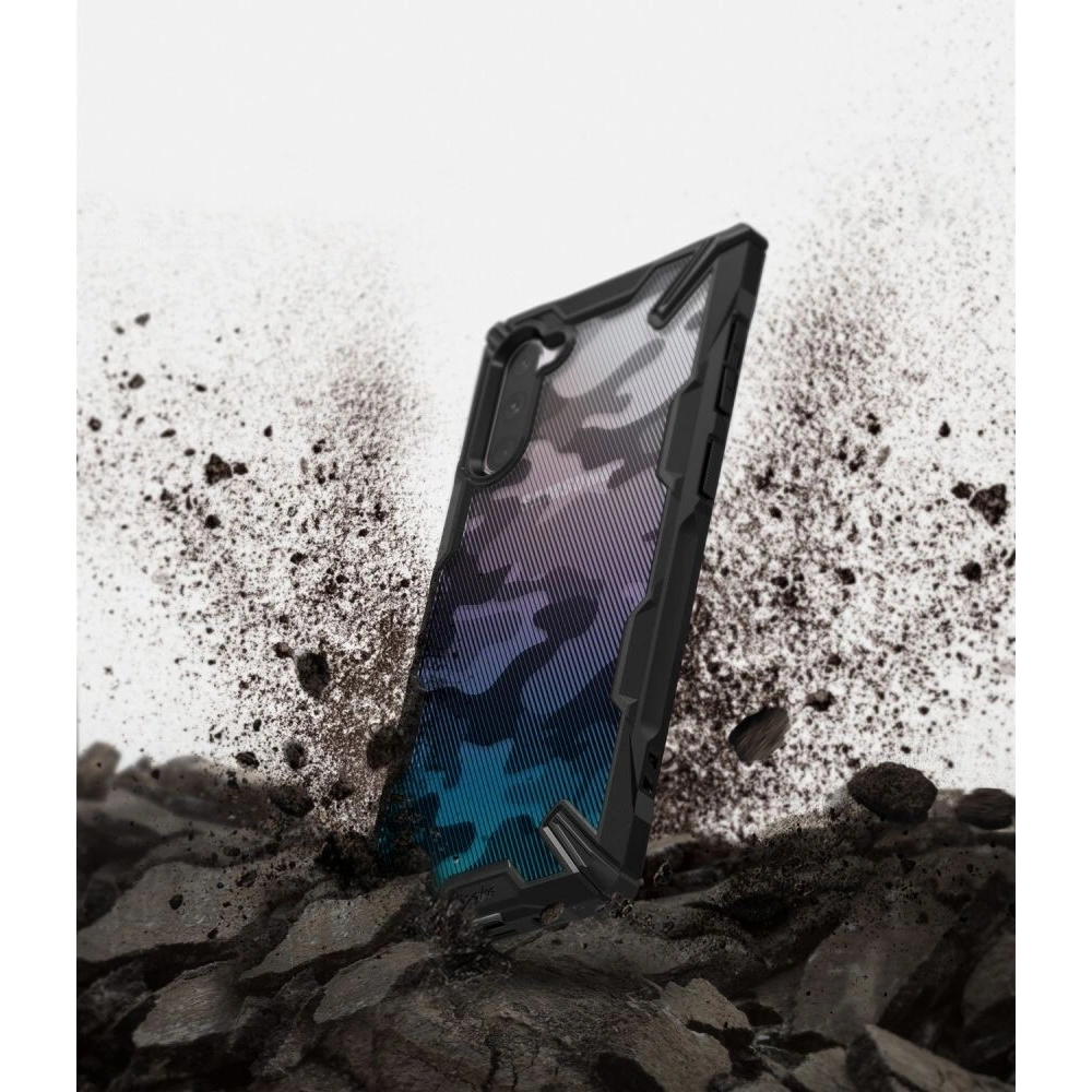 Hurtownia GSM - Etui Ringke Fusion-X Design Samsung Galaxy Note 10 Camo (Moro) černé - RGK941MOB - {ean13} - Hurt