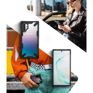 Etui Note 10 plus czarne Ringke Fusion-X