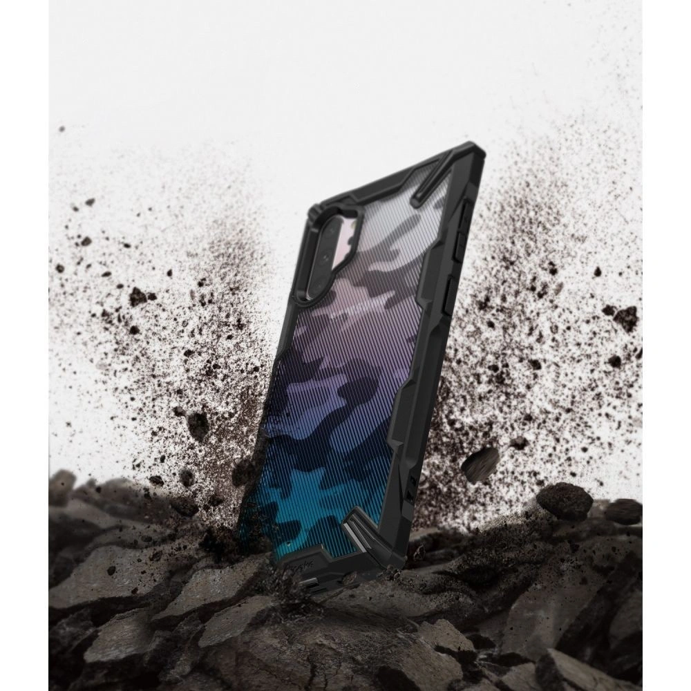 Hurtownia GSM - Etui Ringke Fusion-X Design Samsung Galaxy Note 10 Plus Camo (Moro) Černé - RGK949MOB - {ean13} - Hurt