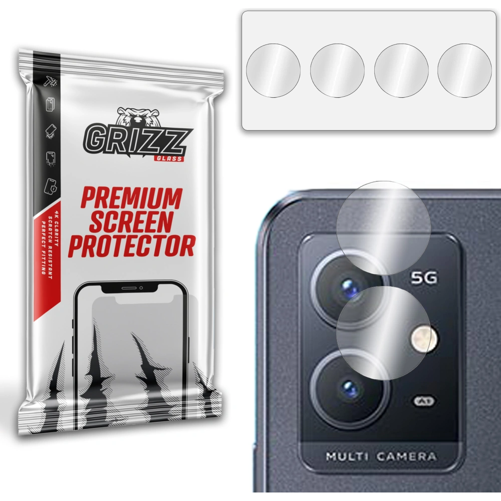 GrizzGlass HybridGlass Camera Vivo Y30 5G
