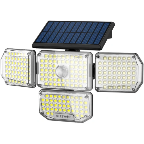Zewnętrzna lampa solarna LED Blitzwolf BW-OLT6 z czujnikiem ruchu i zmierzchu