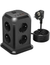 Ładowarka sieciowa z 8 gniazdami AC, 2x USB, 2x USB-C Blitzwolf BW-PC3 (czarna)