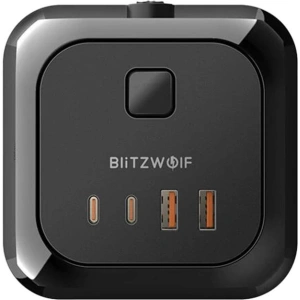 Hurtownia GSM - Ładowarka sieciowa z 8 gniazdami AC, 2x USB, 2x USB-C Blitzwolf BW-PC3 (czarna) - BLZ494 - {ean13} - Hurt
