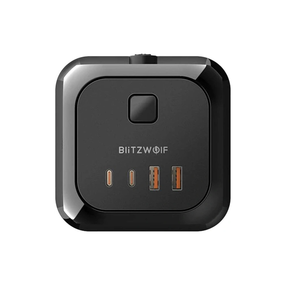 Hurtownia GSM - Síťová nabíječka se 8 AC zásuvkami, 2x USB, 2x USB-C Blitzwolf BW-PC3 (černá) - BLZ494 - {ean13} - Hurt