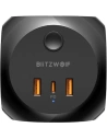 Hurtownia GSM - Ładowarka sieciowa z 3 gniazdami AC, 2x USB, 1x USB-C Blitzwolf BW-PC1 (czarna) - BLZ495 - {ean13} - Hurt