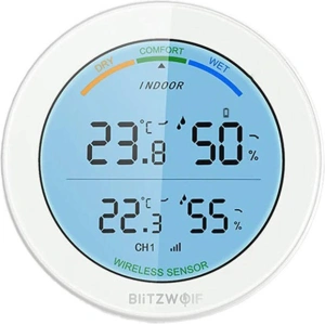 Hurtownia GSM - Bezprzewodowa stacja pogodowa Wi-Fi Blitzwolf BW-WS01 (biała) - BLZ496 - {ean13} - Hurt