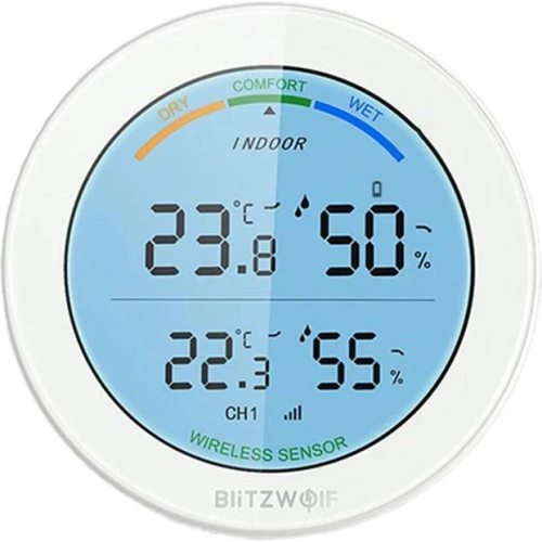 Bezprzewodowa stacja pogodowa Wi-Fi Blitzwolf BW-WS01 (biała)