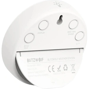 Hurtownia GSM - Bezprzewodowa stacja pogodowa Wi-Fi Blitzwolf BW-WS01 (biała) - BLZ496 - {ean13} - Hurt