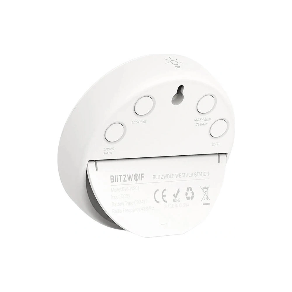 Hurtownia GSM - Bezdrátová meteorologická stanice Wi-Fi Blitzwolf BW-WS01 (bílá) - BLZ496 - {ean13} - Hurt