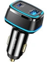 Ładowarka samochodowa USAMS C24 1xUSB+1xUSB-C 120W Fast Charge czarny/black CC142TC01