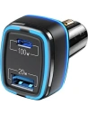 Hurtownia GSM - Autonabíječka USAMS C24 1xUSB+1xUSB-C 120W Rychlé nabíjení černá/black CC142TC01 - USA484BLK - {ean13} - Hurt