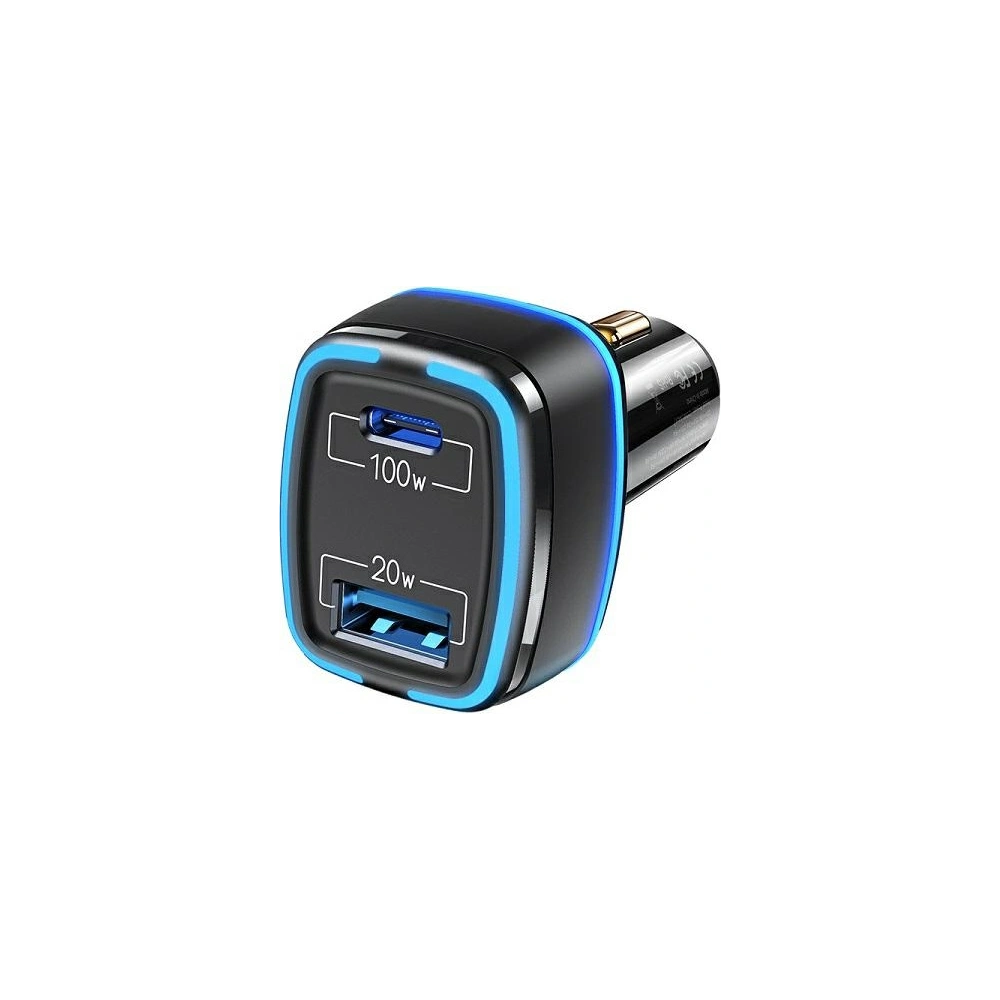 Hurtownia GSM - Autonabíječka USAMS C24 1xUSB+1xUSB-C 120W Rychlé nabíjení černá/black CC142TC01 - USA484BLK - {ean13} - Hurt