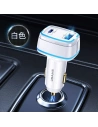 Hurtownia GSM - Autonabíječka USAMS C24 1xUSB+1xUSB-C 120W Rychlé nabíjení bílá/white CC142TC02 - USA483WHT - {ean13} - Hurt
