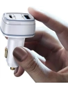Hurtownia GSM - Autonabíječka USAMS C24 1xUSB+1xUSB-C 120W Rychlé nabíjení bílá/white CC142TC02 - USA483WHT - {ean13} - Hurt