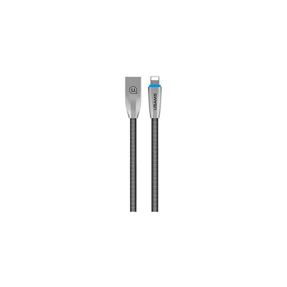 Wholesale USAMS Nylon Cable U-Light Lightning gray 1,2m IPZSUSB02 (US-SJ182) - USA341GRY - {ean13} - Hurt