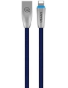 Kabel pletený USAMS U-Light Lightning modrý/blue 1,2m IPZSUSB03