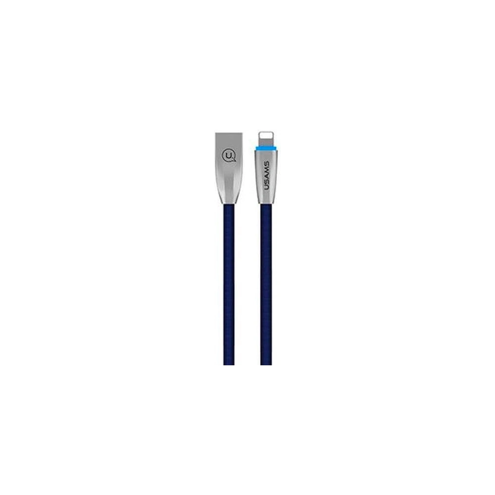 Hurtownia GSM - Kabel pleciony USAMS U-Light Lightning niebieski/blue 1,2m IPZSUSB03 - USA340BLU - {ean13} - Hurt