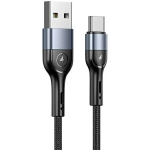 Hurtownia GSM - Kabel pleciony USAMS U55 2A USB-C U55 czarny/black 1m SJ449ZJ01 - USA324BLK - {ean13} - Hurt