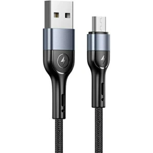 Wholesale USAMS Nylon Cable U55 2A microUSB U55 black 1m SJ450ZJ01 (US-SJ450) SJ450USBSG01 - USA320BLK - {ean13} - Hurt