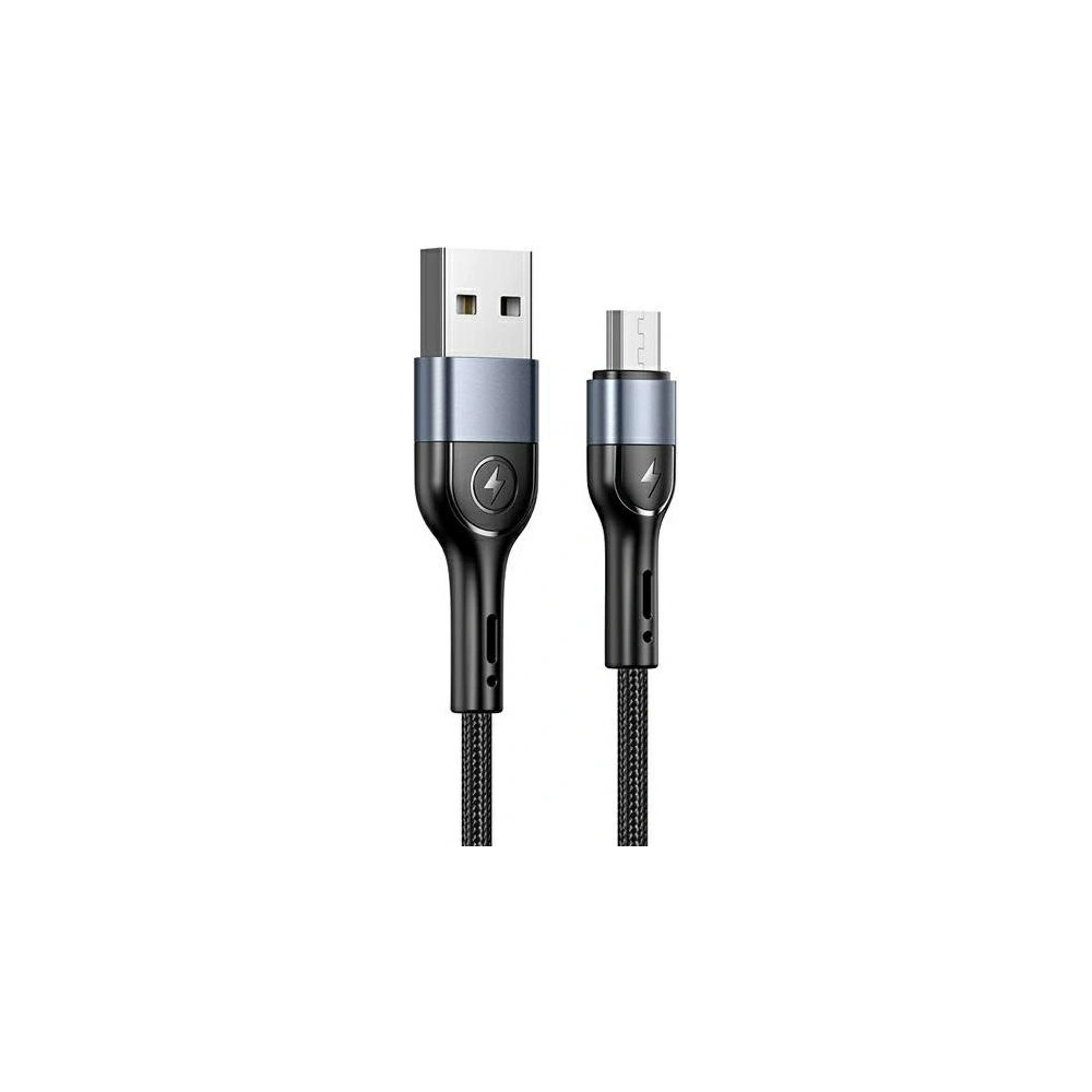 Wholesale USAMS Nylon Cable U55 2A microUSB U55 black 1m SJ450ZJ01 (US-SJ450) SJ450USBSG01 - USA320BLK - {ean13} - Hurt
