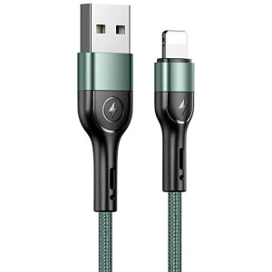 Hurtownia GSM - Kabel pleciony USAMS U55 2A lightning U55 zielony/green 1m SJ448USBSG02 - USA318GRN - {ean13} - Hurt
