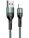 Kabel pleciony USAMS U55 2A lightning U55 zielony/green 1m SJ448USBSG02