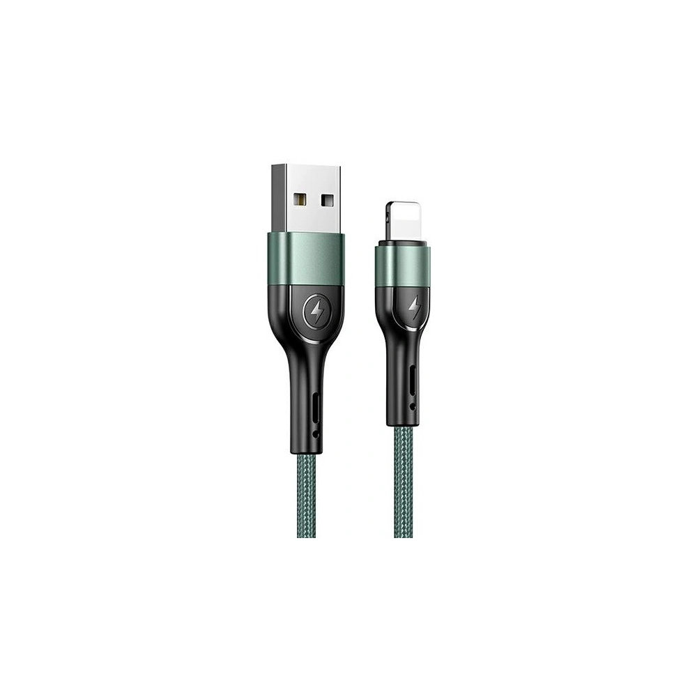Hurtownia GSM - Kabel pleciony USAMS U55 2A lightning U55 zielony/green 1m SJ448USBSG02 - USA318GRN - {ean13} - Hurt