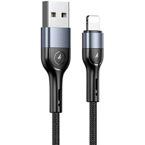 Hurtownia GSM - Kabel pleciony USAMS U55 2A lightning U55 czarny/black 1m SJ448ZJ01 SJ448USBSG01 - USA317BLK - {ean13} - Hurt