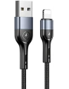 USAMS Nylon Cable U55 2A Lightning U55 black 1m SJ448ZJ01 (US-SJ448) SJ448USBSG01