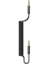 Adapter USAMS Spring audio jack 3,5mm -3,5mm 1,2m czarny/black SJ256YP01