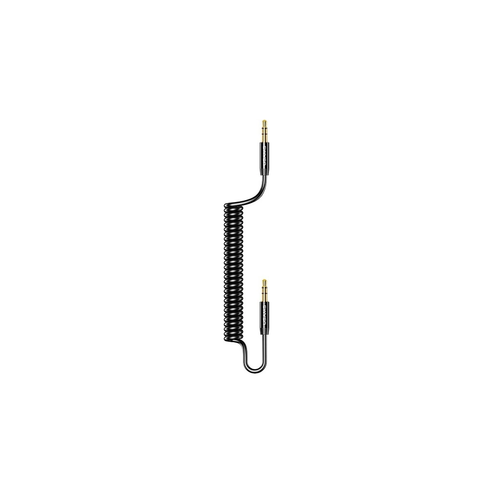 Hurtownia GSM - Adapter USAMS Spring audio jack 3,5mm -3,5mm 1,2m czarny/black SJ256YP01 - USA032BLK - {ean13} - Hurt
