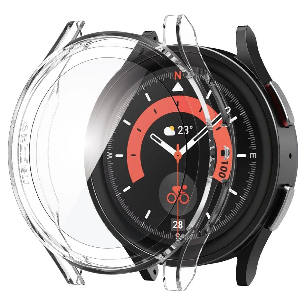 Hurtownia GSM - Case Spigen Thin Fit + Glas Samsung Galaxy Watch 5 Pro 45mm Crystal Clear - SPN2318 - {ean13} - Hurt
