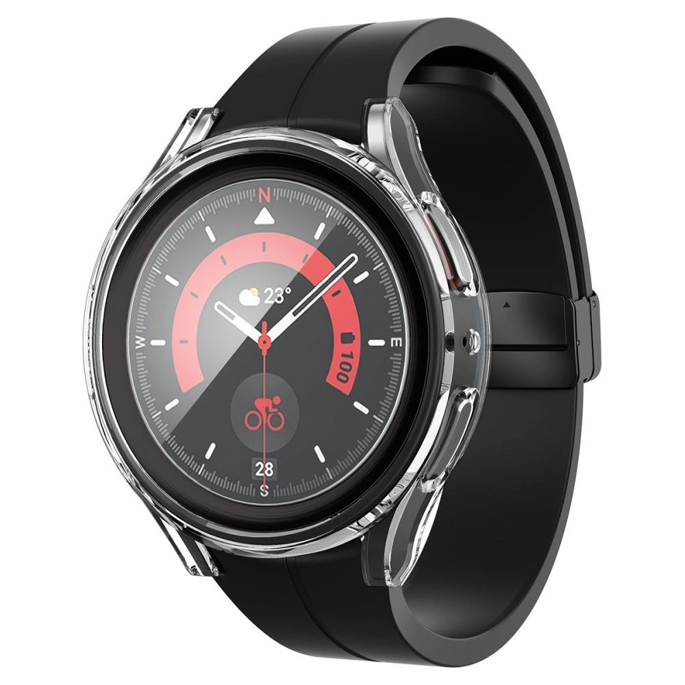 Hurtownia GSM - Case Spigen Thin Fit + Glas Samsung Galaxy Watch 5 Pro 45mm Crystal Clear - SPN2318 - {ean13} - Hurt