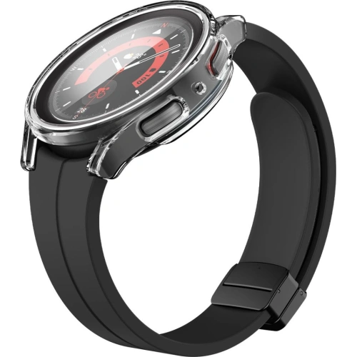 Etui Spigen Thin Fit + Szkło Samsung Galaxy Watch 5 Pro 45mm Crystal Clear