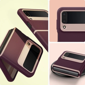 Wholesale Caseology Nano Pop Samsung Galaxy Z Flip 4 Burgundy Bean - CSL064 - {ean13} - Hurt